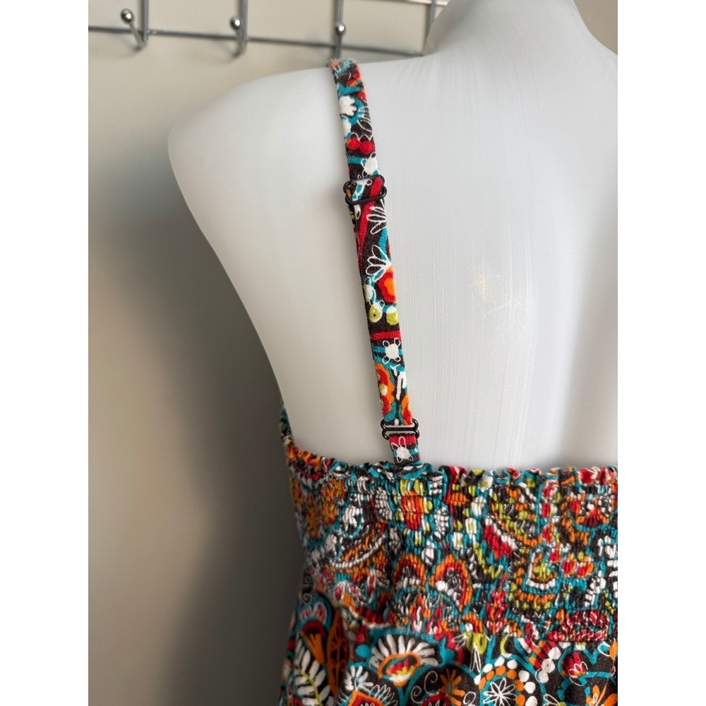 Tommy Bahama Paisley Floral Cotton Knit Sundress Sleeveless Multicolor XS Resort - Picture 5 of 12